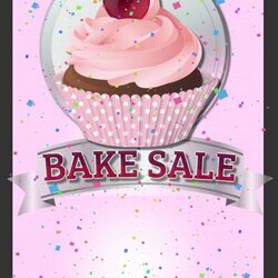 Bake Sale Flyer Free Fundraiser Template Printable Templates Labels Choose Board