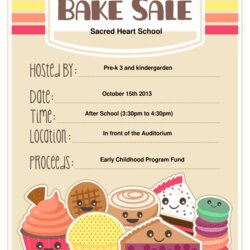 Exceptional Bake Sale Price List Template Complete With Ease Large