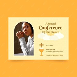 Admirable Free Vector Flat Church Flyer With Photo St Exp