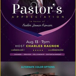 Outstanding Free Printable Flyers For Church Event Flyer Templates Of Lavender Pastor Appreciation By