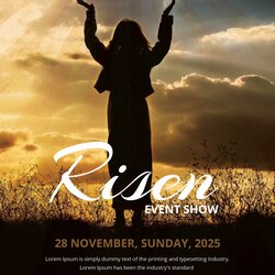 Free Printable Flyers For Church Risen Flyer Template