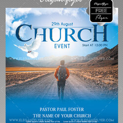 Magnificent Free Printable Church Flyer Template Templates Event Facebook Cover