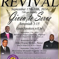 Excellent Free Church Revival Flyer Template Of Flyers