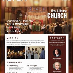 Fantastic Free Church Flyer Templates Download Of Flyers Vector Format