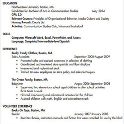 Excellent Free Sample College Graduate Resume Templates In Ms Word Recent