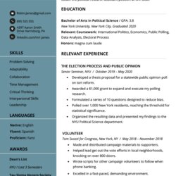 Preeminent Example Of For Fresh Graduate Without Experience College Resume Sample