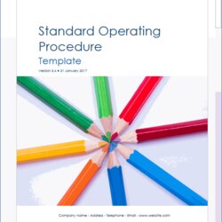 Terrific How To Write Standard Operating Procedures Examples Templates Procedure Sop Template Word Guidelines