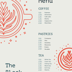 Sterling Free Simple Menu Templates For Restaurants Cafes And Parties Word Formidable Adobe Template