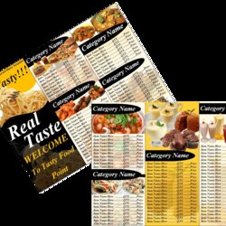 Free Restaurant Menu Templates Word Template