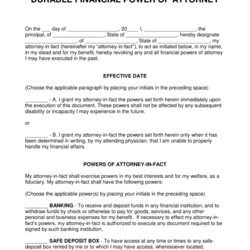 Peerless Durable Power Of Attorney Form