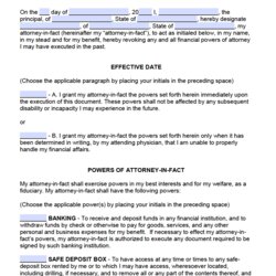 Perfect Free Printable Durable Power Of Attorney Forms Sample Form Financial Adobe Microsoft Word