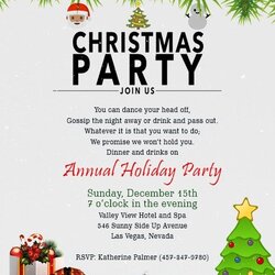 Christmas Party Invitation Template