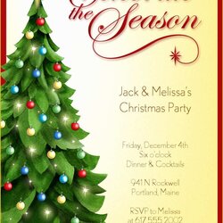 Great Free Holiday Party Invitation Templates Of Christmas Microsoft Invites Holidays Wording Word