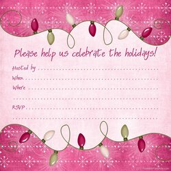 Free Printable Christmas And Holiday Party Invitations Invitation Xmas Template Winter Enlarge Click Kits