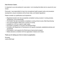 Eminent Nurse Cover Letter Velvet Jobs Template