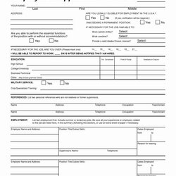 Very Good Blank Job Application Form Luxury Printable Templates