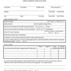 Terrific California Employment Application Form Fill Out Sign Online And Print Big