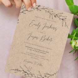 Out Of This World Download Printable Elegant Rustic Wedding Invitation Vintage Template