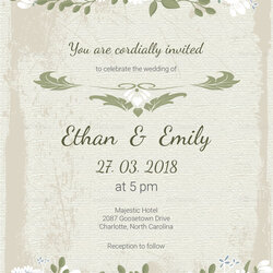 The Highest Standard Vintage Wedding Invitation Card Template In Word Publisher