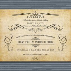 Outstanding Digital Wedding Invitation Templates Free Wording Vintage Template Printable Premium Format