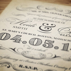 Wizard Vintage Wedding Invitations Free Premium Downloads Invitation Templates Inspired Template Style