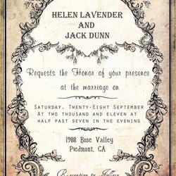 Cool Free Vintage Wedding Invitation Templates Of Silver Invitations
