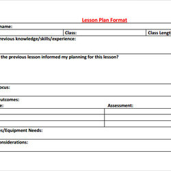 Preeminent Free Sample Physical Education Lesson Plan Templates In Ms Word Template