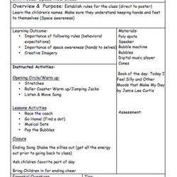 Superb Physical Education Lesson Plans Template For Your Needs Original