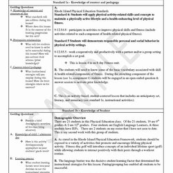 Swell Phys Lesson Plan Template Elegant Physical Education