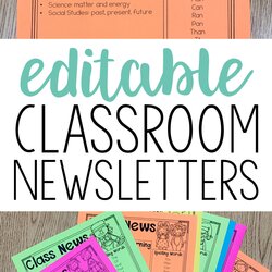 Great Editable Newsletter Templates Free Printable