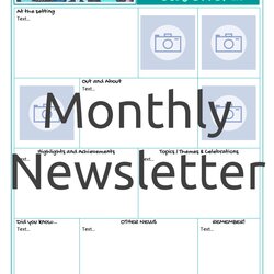 Admirable Newsletter Template Pack Monthly Selection March