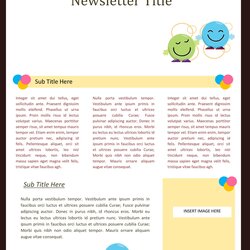 Free Newsletter Templates For Work School And Classroom Template