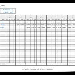 Wonderful Free Excel Shift Schedule Template Weekly