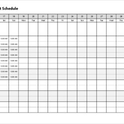 Supreme Free Employee Shift Schedule Template For Ms Excel Monthly Chart Week