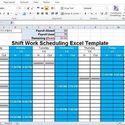 Super Employee Shift Schedule Generator Excel Template Part Quick Links Professional