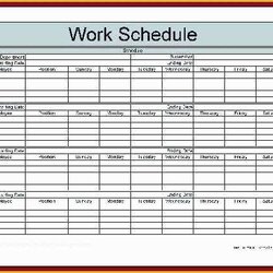 Wizard Monthly Shift Schedule Template Excel Free Of Employee And Blank Work