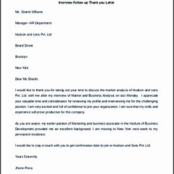 Preeminent Interview Thank You Letter Template New Of