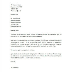 Superlative Thank You Letter Interview Template Word Food Ideas Sample Download After On Site