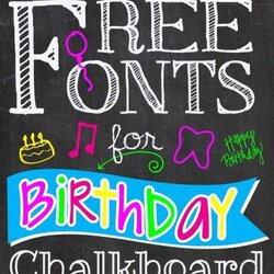 Smashing Free Birthday Chalkboard Template Source Elegant Best Ideas About On Of