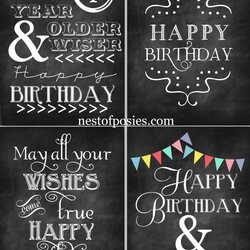 Superior Free Happy Birthday Chalkboard Moms Printable Posies Nest Signs Sign Print Via Party These Card