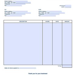 Free Invoicing Template Service Invoice Excel Word Doc