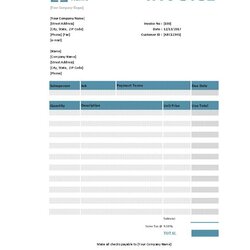 Outstanding Service Invoice Template Design Templates Monthly Excel Office Word Invoices Sample Business