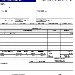 Champion Free Service Invoice Template Word Excel Formats Templates