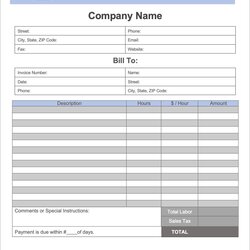 Terrific Free Service Invoice Templates Word Excel Graphic Template Sample Email Export