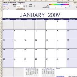 Great Excel Calendar Template For And Beyond Templates Printable Microsoft Daily Calendars Blank Yearly
