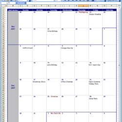 Splendid Excel Calendar Template Spreadsheet Microsoft Weekly Appointment Outlook