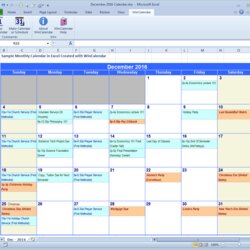 Matchless Excel Calendar Creator With Holidays Monthly Spreadsheet Create Data Schedule Maker Sample
