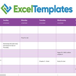 Calendar Template In Excel Printable Weekly For