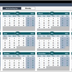 The Highest Quality Excel Calendar Template Free Printable