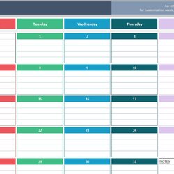 Calendar Templates For Excel Customize And Print Template